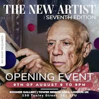 the new artist seventh edition opening event flyer