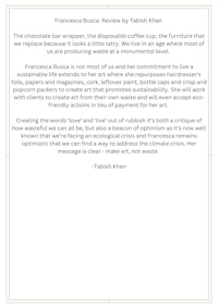 francisco chocolate review by robert khan